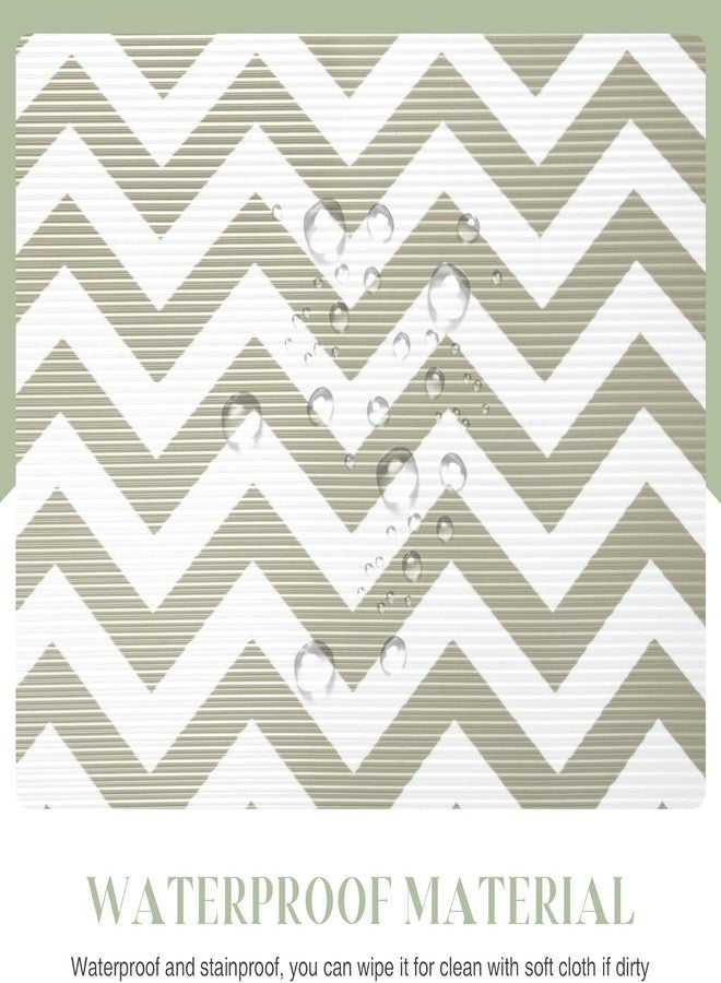 ستار ورك بطانات أرفف غير لاصقة من ستار وورك، لخزائن المطبخ، بطانات أدراج مانعة للانزلاق، للمطبخ، بطانات خزائن مقاومة للماء، (لون أزتيك كريمي، 45 سم × 5 م) - أسيتات فينيل الإيثيلين، تصميم هندسي - Image 5